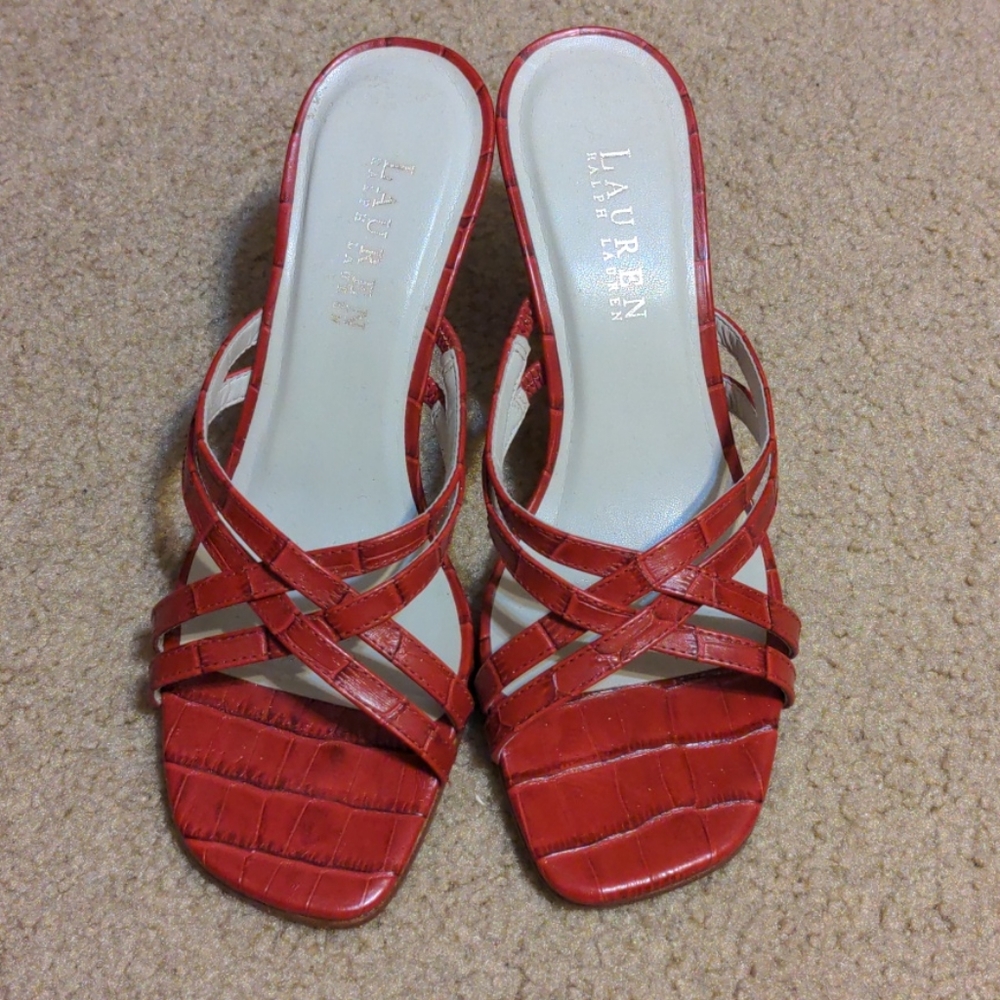 Red Ralph Lauren heels - Picture 2 of 4